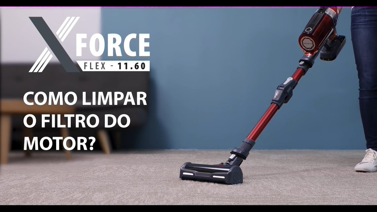 X-Force Flex 11.6 - Como limpar o filtro do motor? 