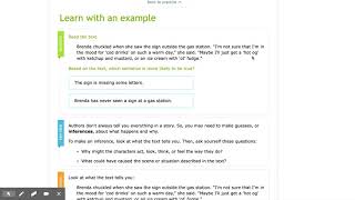 IXL | Draw inferences from a text | 5th grade language arts