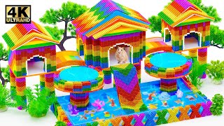 DIY Miniature Magnetic House ❤️ Build Water Park Slide With Round Swimming Pool For Hamster by  Magnet Easy 4,496 views 9 days ago 20 minutes