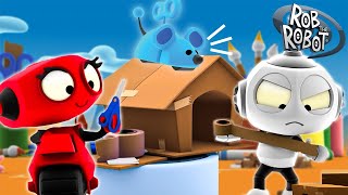 Craft Planet House Build Challenge! 🏠🛠️ | Rob The Robot | Preschool Learning