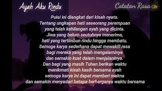 Puisi Ayah (Rindu) - Catatan Rasa