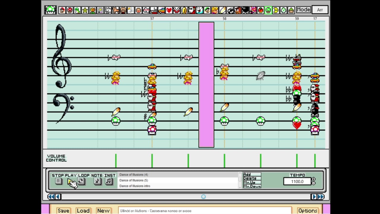 Mario Paint | Dance of Illusions - Castlevania: Rondo of Blood