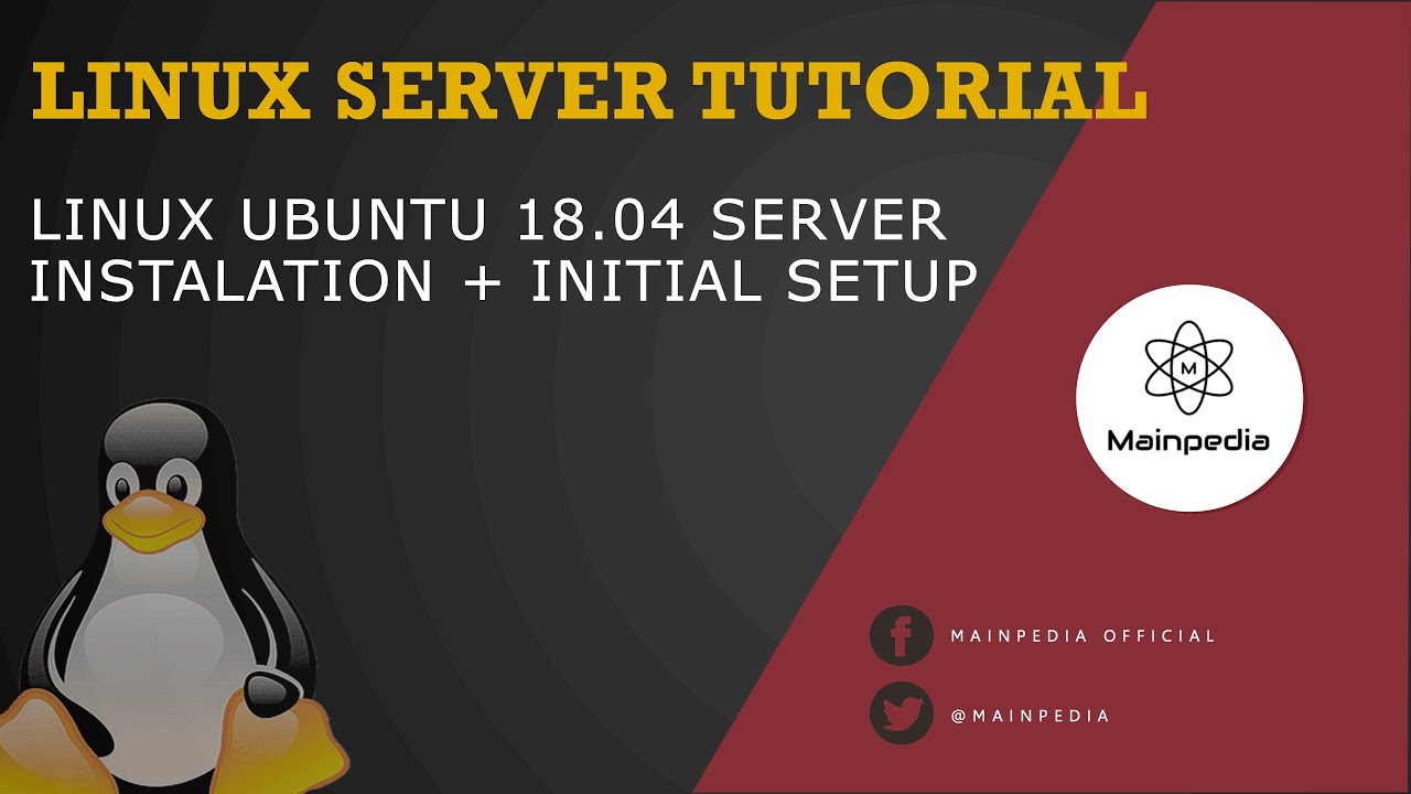 Instalasi Linux Ubuntu Server 18.04 LTS + Basic Setting Sampai Konek ...