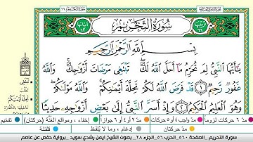 ايمن سويد سورة التحريم مكتوبة دار المعرفة جديد