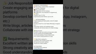 it's an urgent requirement🔥Contact 70757 88243#suryaedutech#joboppurtunity#jobrequirement#jobposting
