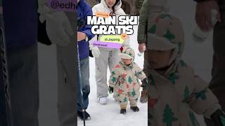 Tempat main ski gratis #japanvlog #japan