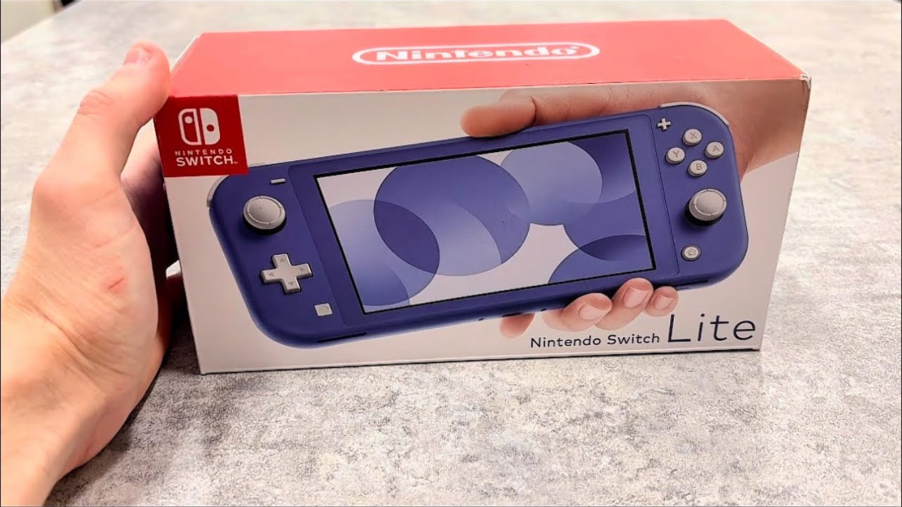Nintendo Switch Lite Unboxing (Blue) - YouTube