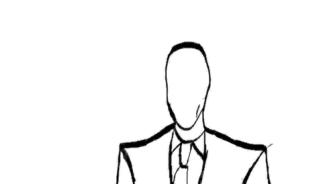 Slender Man Animation Test 01 - YouTube
