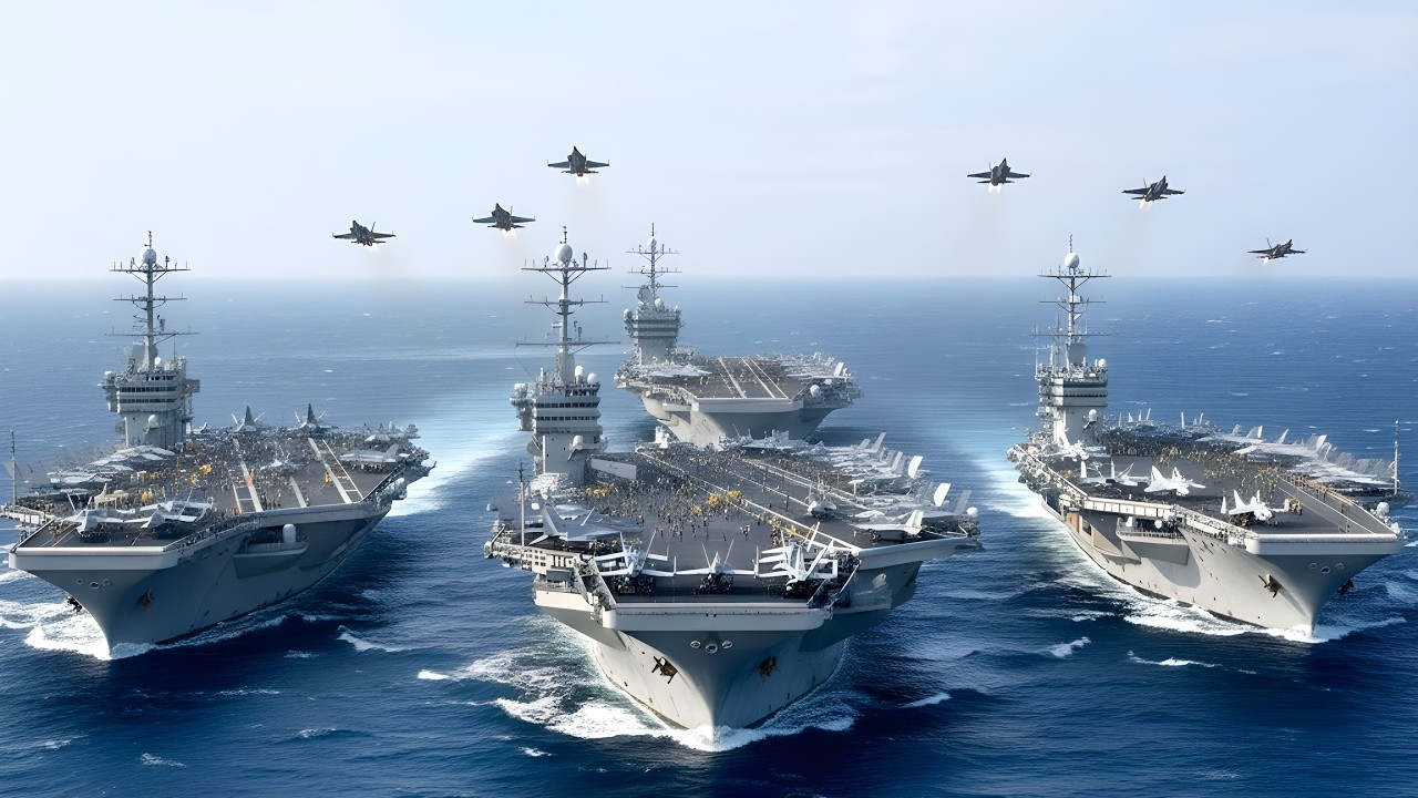 ИРАН: Авианосец USS Nimitz Lincoln Десятки американских истребителей взлетают в Аравийском море