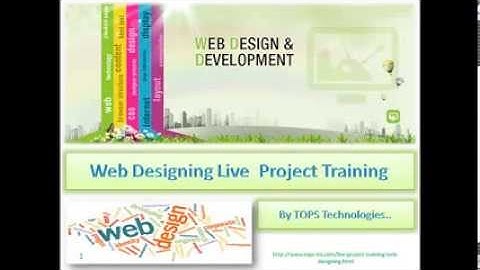 Web Designing Live Project training