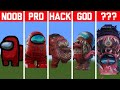 NOOB VS PRO VS HACKER Minecraft Pixel art✨Among Us