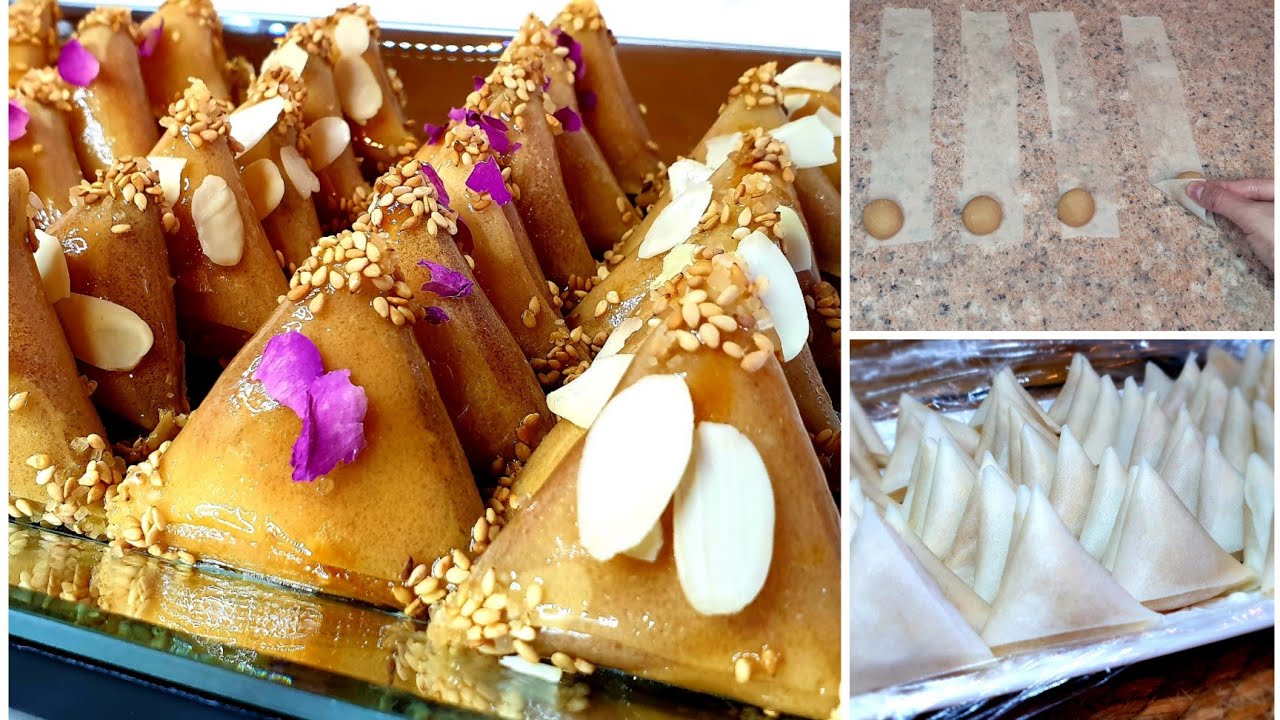 Marokkanische Mandel Briouat/Briwat für Ramadan🌙بريوات باللوز معلكة و قرمشة هائلة مع أسرار نجاحهم👌👌