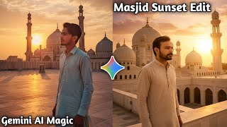 Masjid Rooftop Sunset Edit | Gemini AI Islamic Cinematic Photo | Google Gemini Ai Trending Edits  screenshot 2