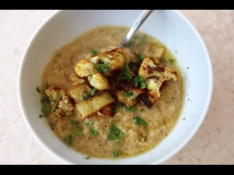 Best Roasted Cauliflower Soup recipe by THE COOKING GUY