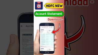New HDFC App Se Bank Statement Kaise Download Kare | Account Statement Download