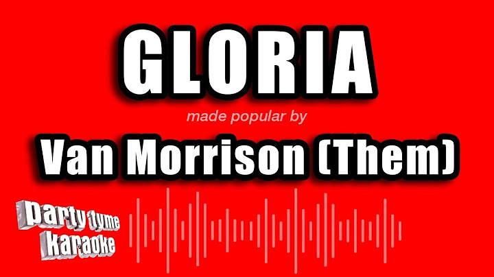 Gloria Karaoke version - Karaoke performance video thumbnail
