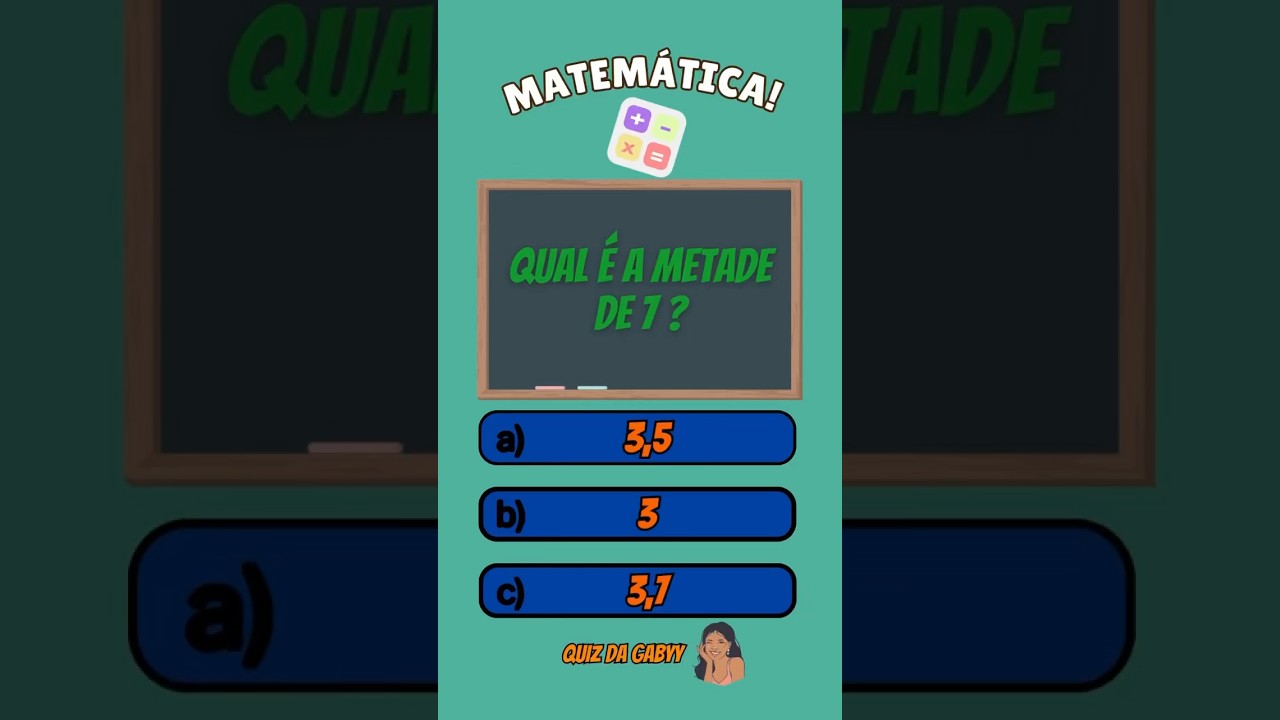 Quiz matemático #matemática #quiz #perguntaserespostas #matematika