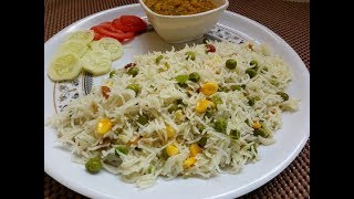 कुकर में झटपट मटर - कॉर्न पुलाव बनाये | Green Peas - Corn Pulao Recipe | Easy, Tasty. Quick Recipe