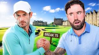 Andy Murray Challenged Me To BREAK 75 Around The Old Course Reversed