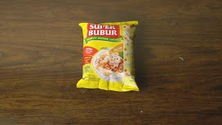 Instant porridge from indonesia market, 3 Flavors Super Bubur