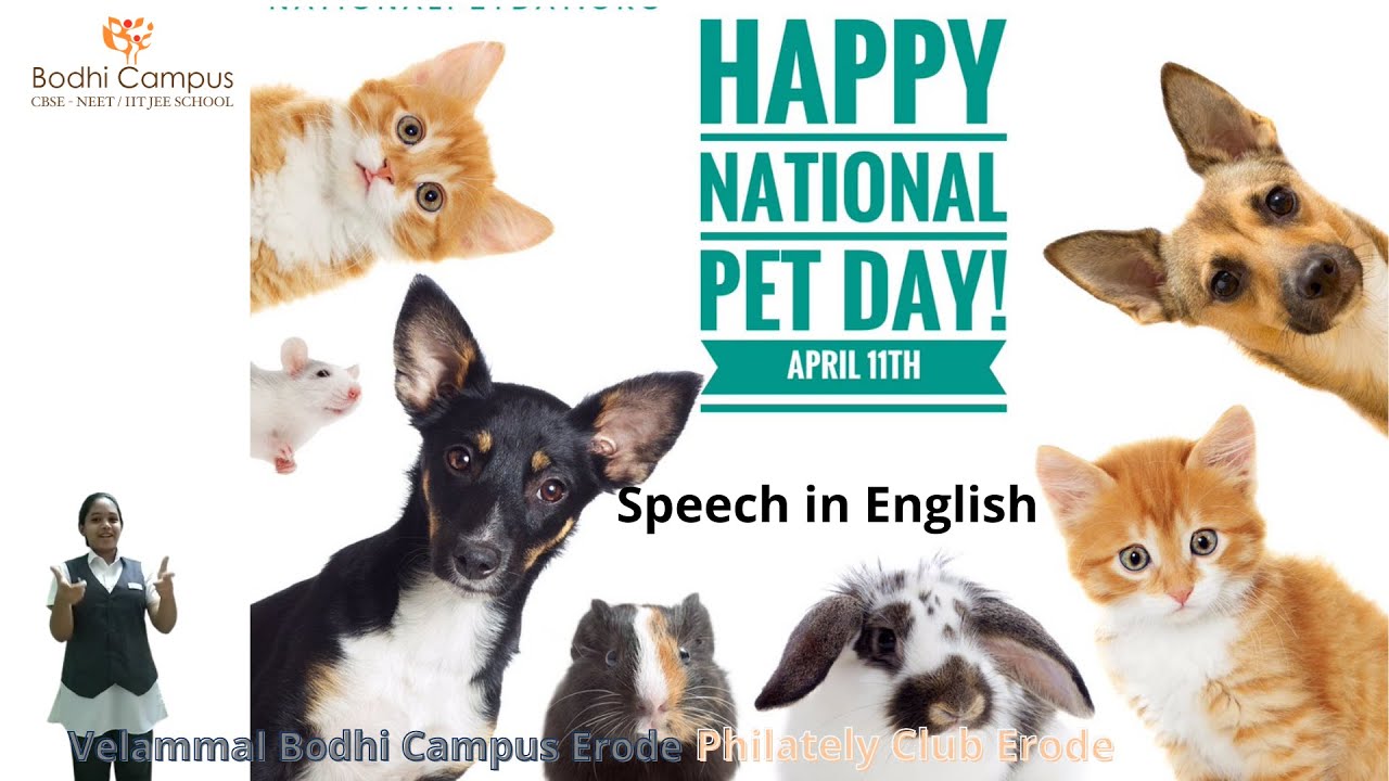 National Pet Day 11 April 2021 speech about Pet Day in English