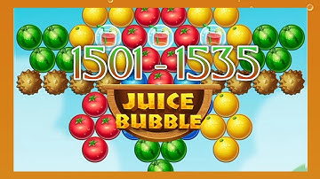 Shoot bubble fruit splash, level 1501-1535, fun fruit shooting game with challenging levels