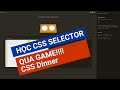 Học CSS Selector qua Game CSS Dinner