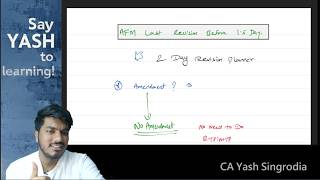 AFM Amendment May'26 I Revise AFM Before FR Exam Strategy I CA Final AFM I CA Yash Singrodia