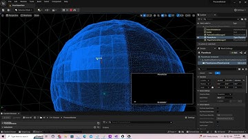UE5.3 - Procedural Planet Mesh C++ - Quick Rescursive Split/Merge Demo