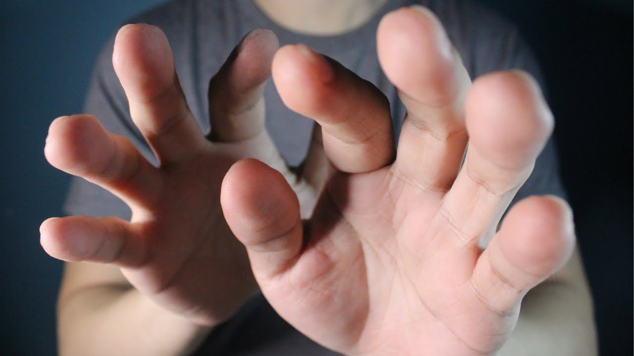 ASMR Up-close Hand movements and Face touching + Mouth sounds