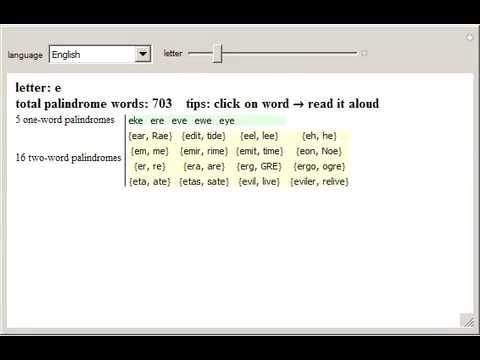 Multilingual Palindromes