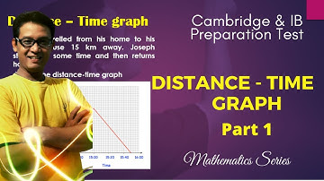 IGCSE Distance Time Graph Part 1 (Cambridge & IB Curriculum)