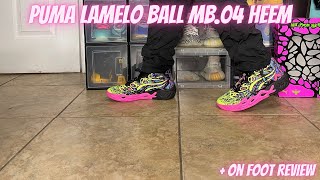 Puma LaMelo Ball MB.04 Heem Review + On Foot Review - YouTube
