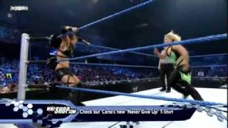 BETH PHOENIX VS LAYLA-----MICKIE JAMES HELPS BETH.