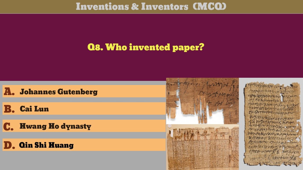 Inventions & Inventors Quiz 🧠 | Who Invented What? | Amazing Facts | GK ...