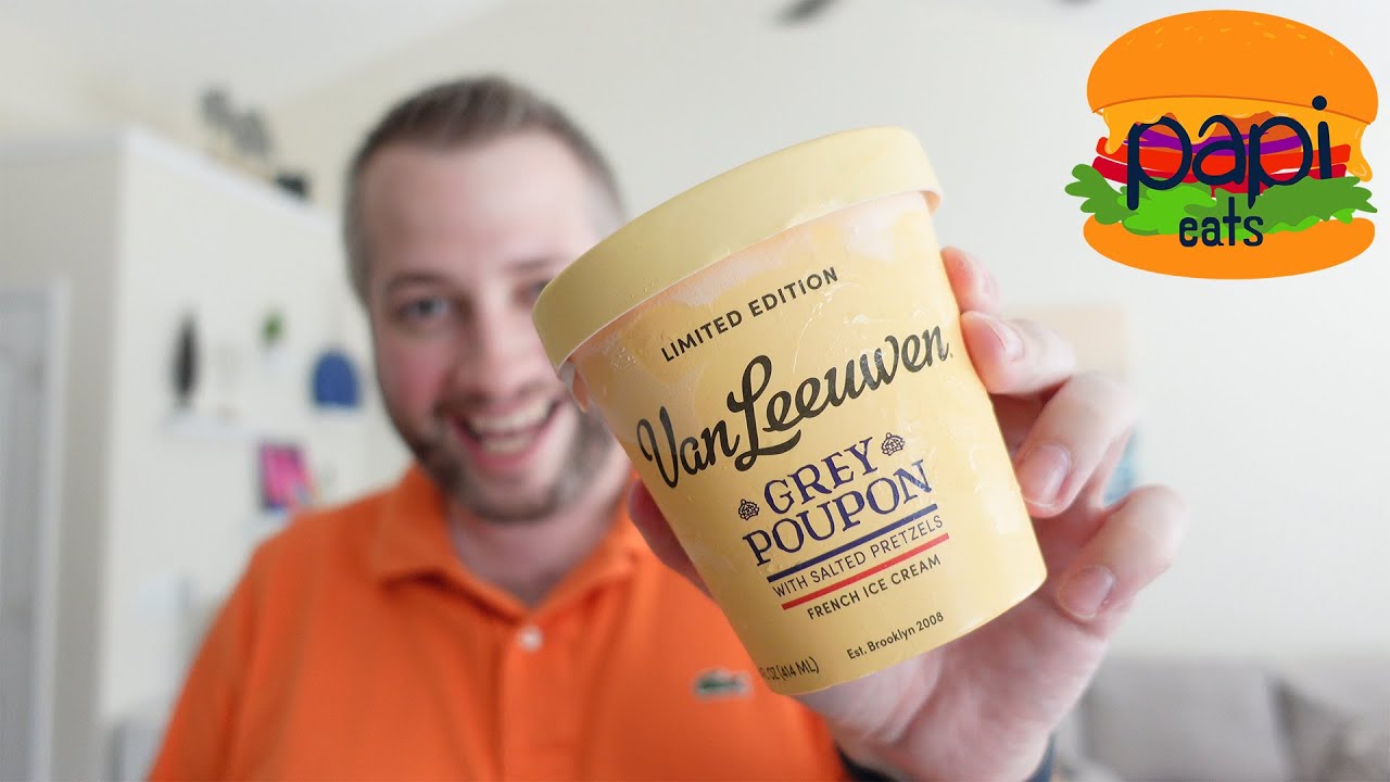 MUSTARD ICE CREAM!? Van Leeuwen Grey Poupon Salted Pretzel Ice Cream