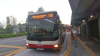 Smrt Smb388S On Service 190 Departing Bus Stop 40229