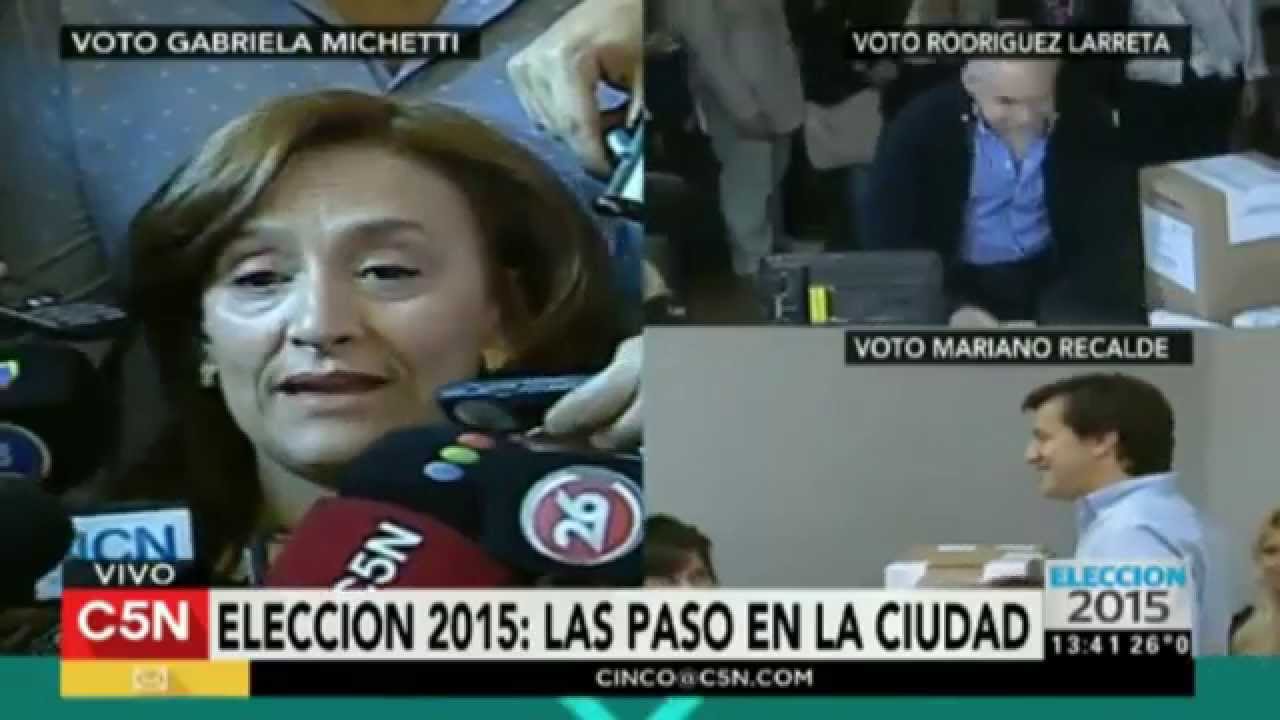Elecciones 2015: Votó Gabriela Michetti