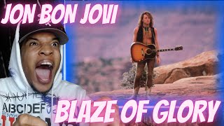 I'LL MAKE YA FAMOUS!!! JON BON JOVI - BLAZE OF GLORY | REACTION