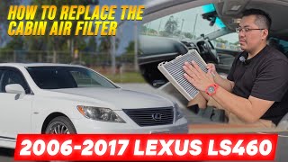 How to Replace the Cabin Air Filter on a 2006-2017 Lexus LS460