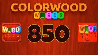 COLORWOOD WORDS CRYPTOGRAM level 850