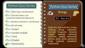 Python Quiz Series - Part 10 (Strings)