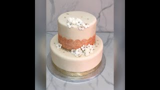 Gâteau de mariage épuré blanc et cuivré screenshot 4