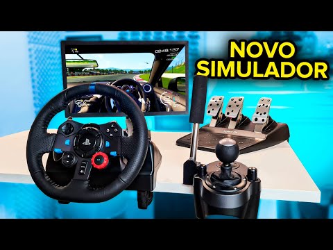 Jogo de simulação de corrida diy montagem volante logitech g29