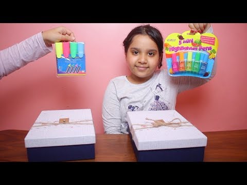 تحدي صندوق الغامض بأغراض المدرسة الجزء 2 Mystery Box Of Back To School Switch Up Challenge