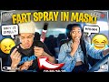 I Sprayed FART SPRAY In My BOYFRIEND'S MASK! *Hilarious Reaction*