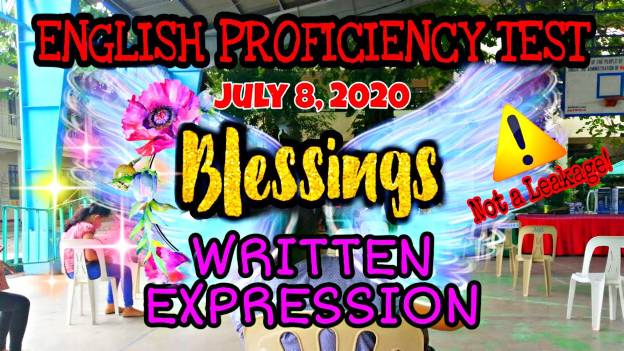 ENGLISH PROFICIENCY TEST | WRITTEN EXPRESSION | BLESSINGS | KEYWORDS | Not A Leakage ⚠️  