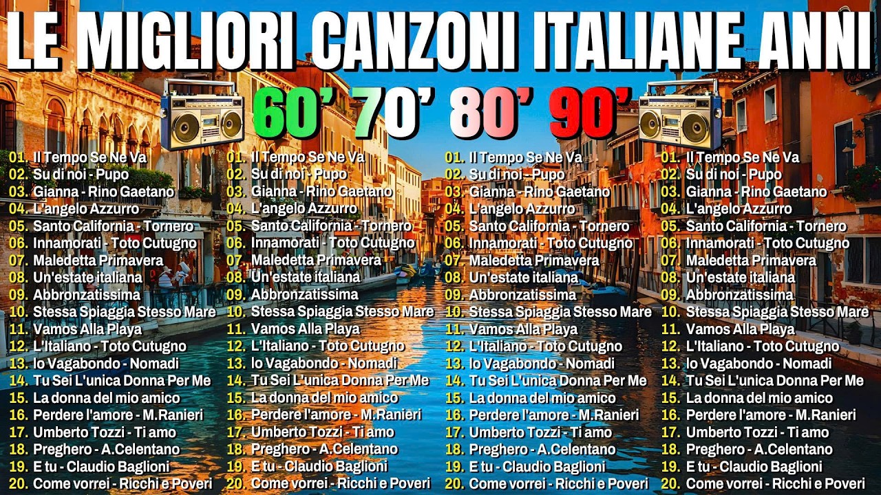 Le Canzoni Italiane Più Belle di Tutti i Tempi 🎵 Le più belle Canzoni Italiane degli Anni 60 70 80