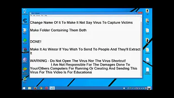 How To Make A Real Virus In Notepad - Tutorial