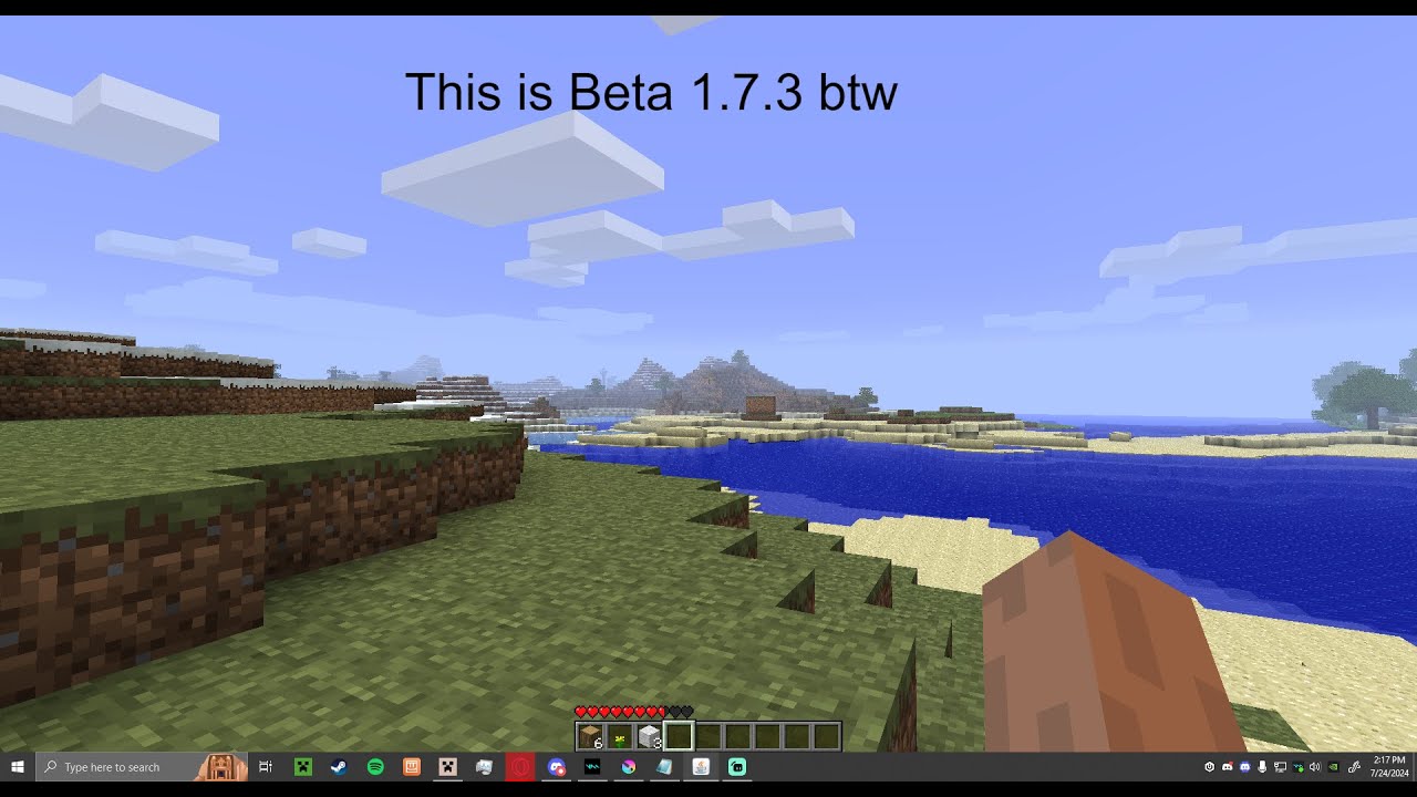 Minecraft Beta 1.7.3 YouTube